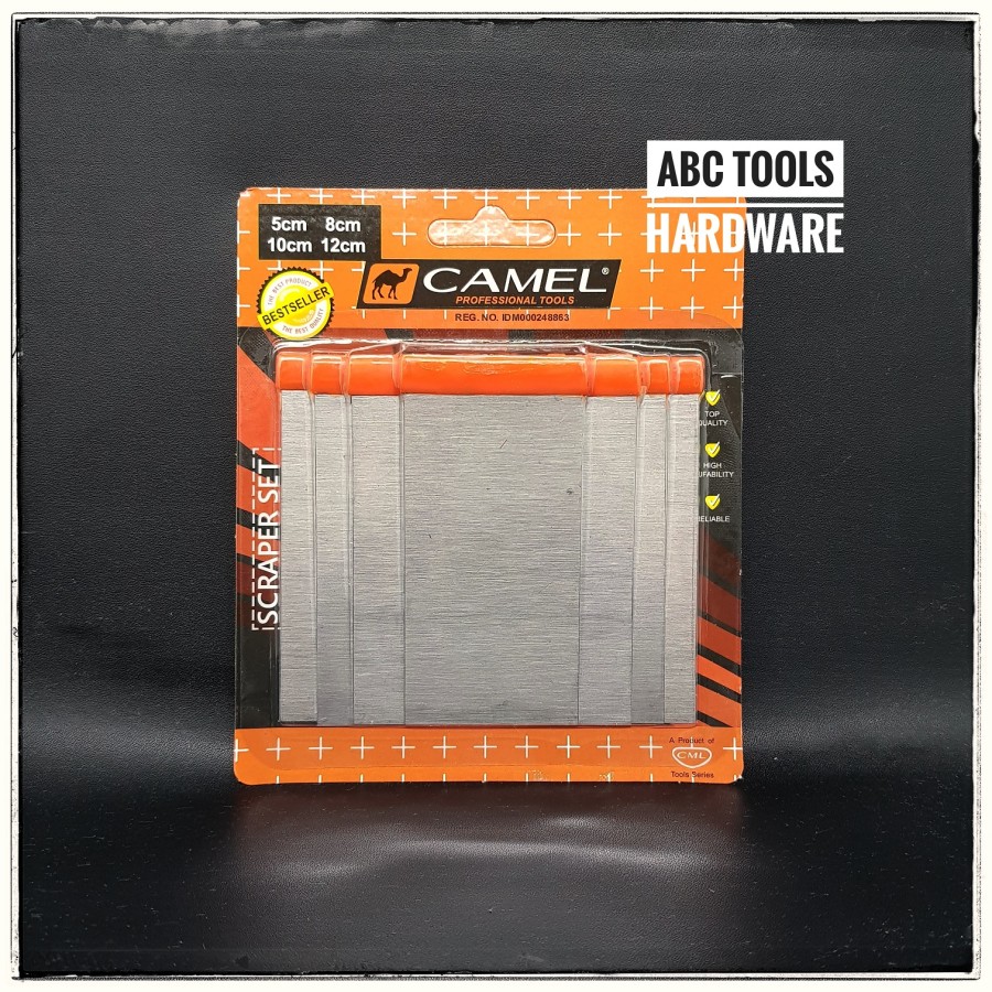 Kape Set - Alat Dempul - Skrap Scraper Set Stainless