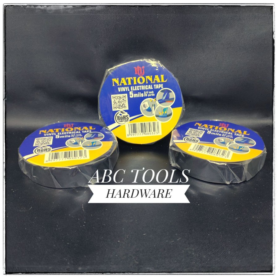 Isolasi Kabel Listrik Hitam Vinyl Electrical Tape