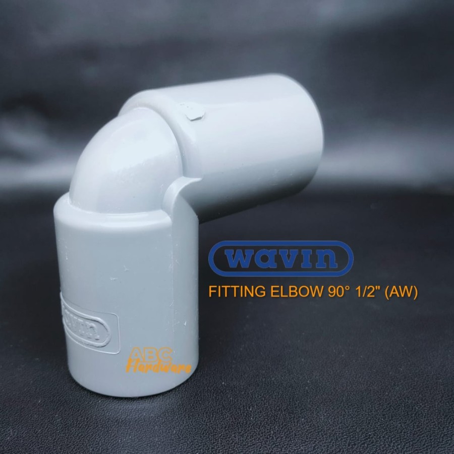 FITTING PIPA AIR PVC KNEE KNIE ELBOW Inch 90° (AW)