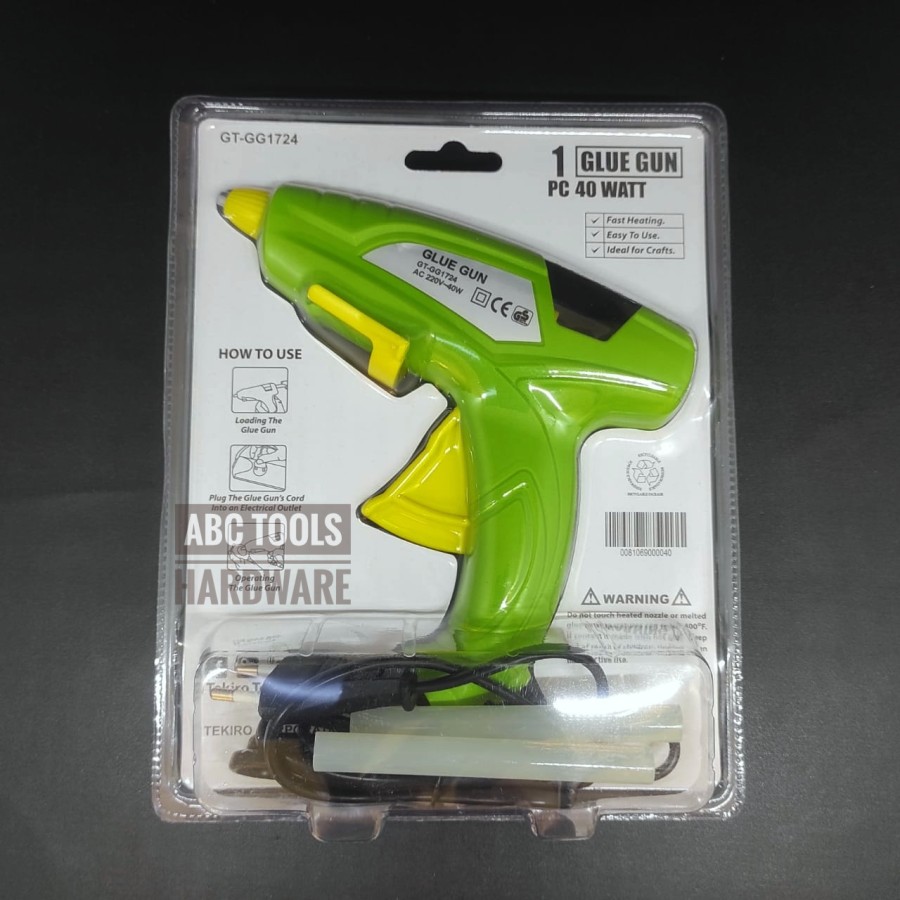 Glue Gun Besar 40W Tekiro / Pistol Lem Tembak Besar 40 Watt Tekiro