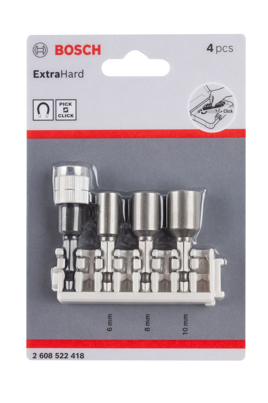 BOSCH Mata Bor Obeng Nutsetter Bits Holder Pick and Click Set