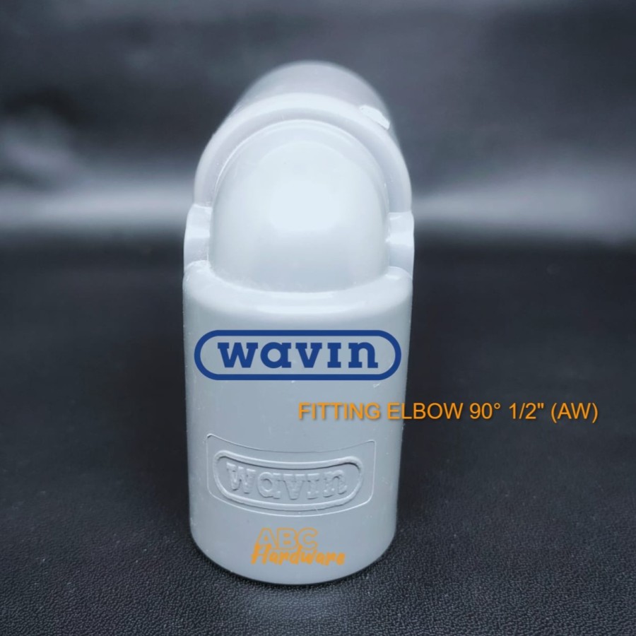 FITTING PIPA AIR PVC KNEE KNIE ELBOW Inch 90° (AW)