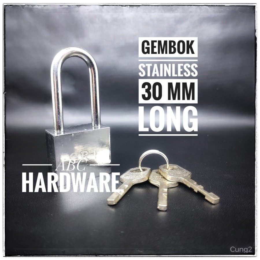 Gembok ATS 30mm Panjang - Gembok Motor