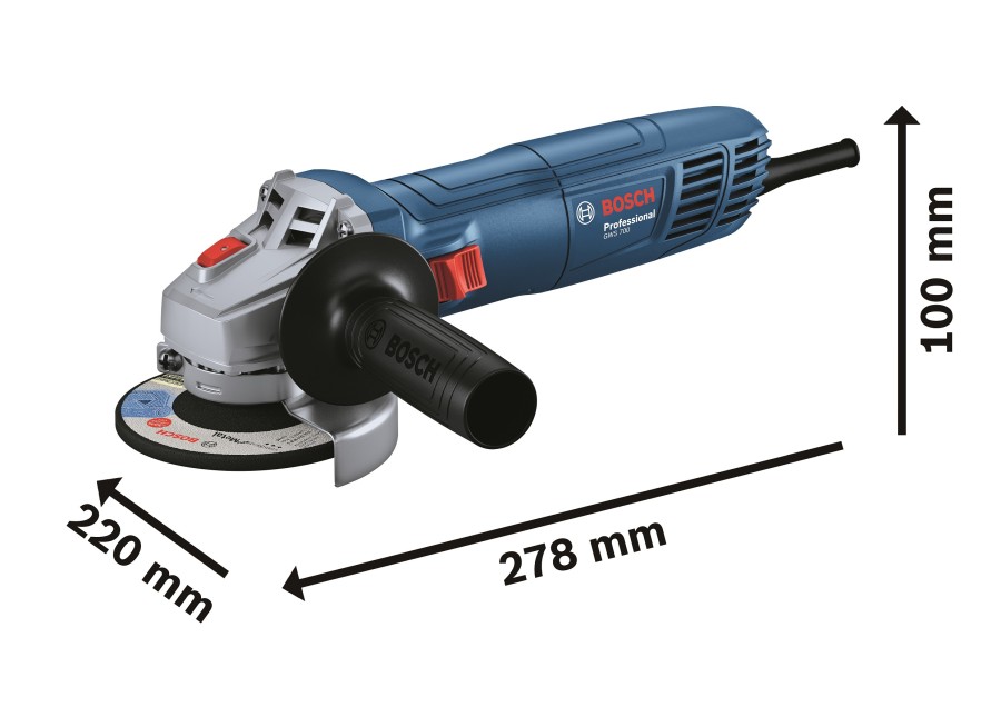 BOSCH GWS 700 Mesin Gerinda Listrik 4 Inch GWS700 Angle Grinder 100mm