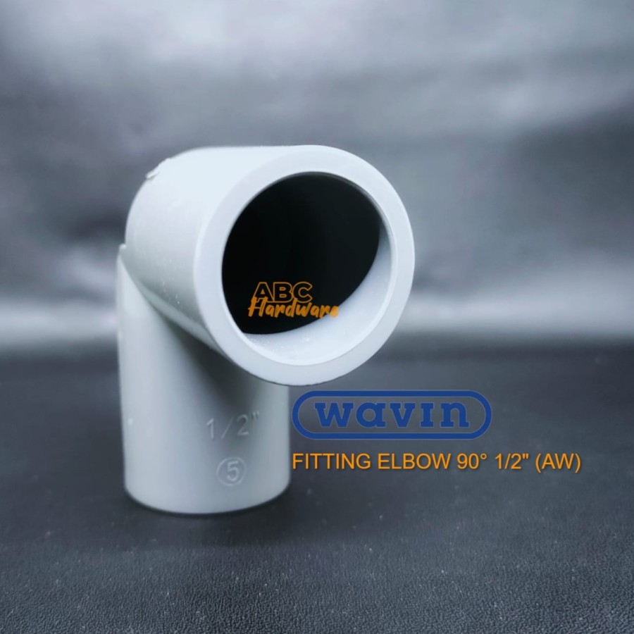 FITTING PIPA AIR PVC KNEE KNIE ELBOW Inch 90° (AW)