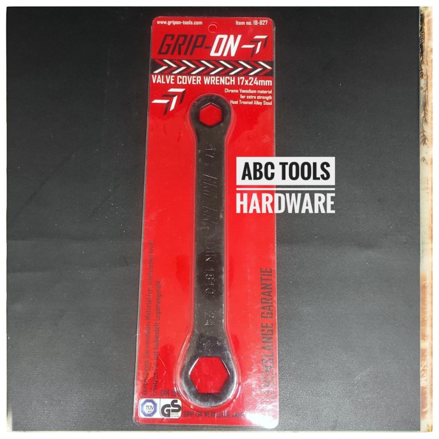 GRIP ON Kunci Tutup Klep Motor 17 x 24 mm - Valve Cover Wrench GRIP ON