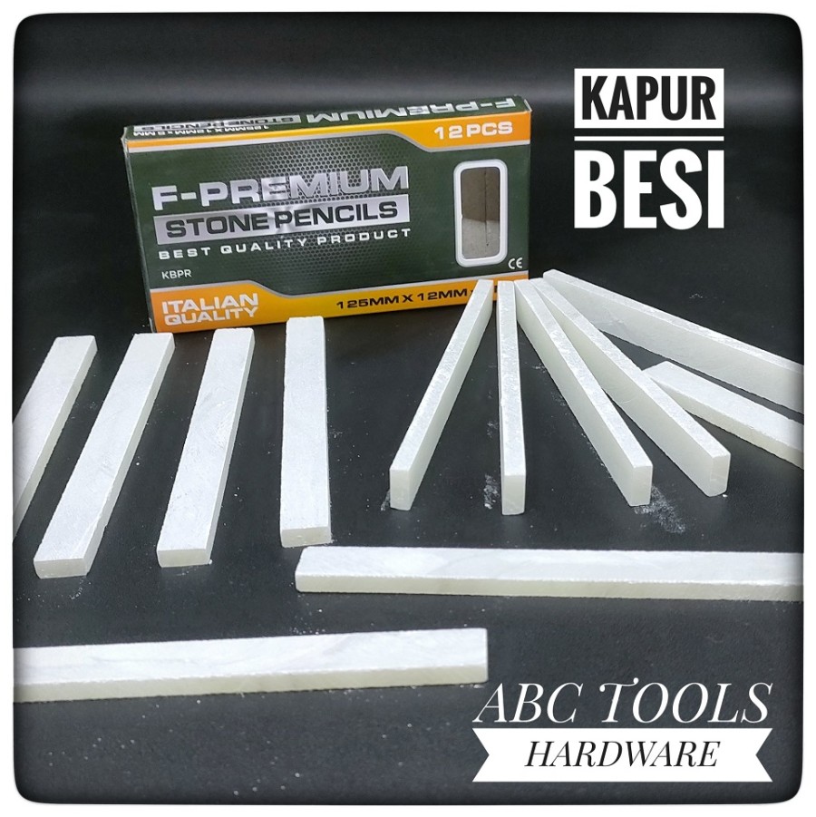 PENSIL TULIS BESI - KAPUR BESI PUTIH - PLATE STONE PENCIL