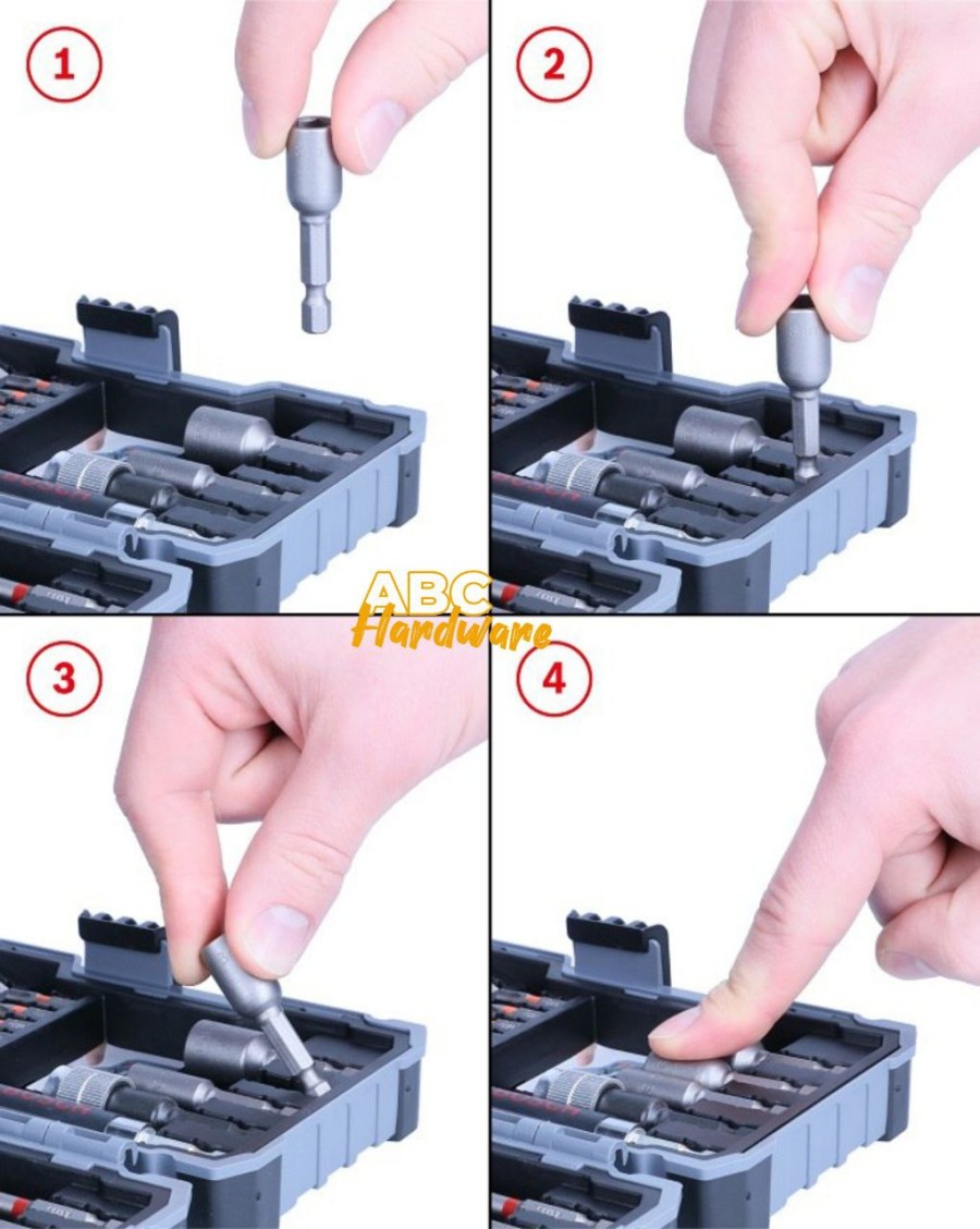 BOSCH 43 Pcs Mata Obeng dan Nutsetter Set
