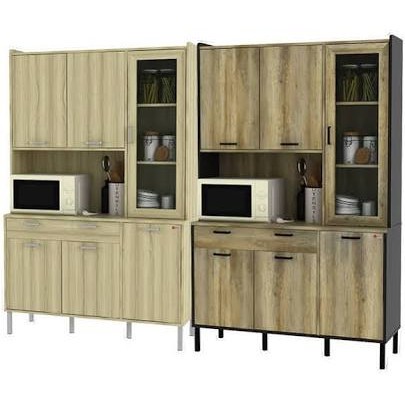 Lemari ACTIV AUSTIN KC 120 Rak Penyimpanan Dapur Amber Oak