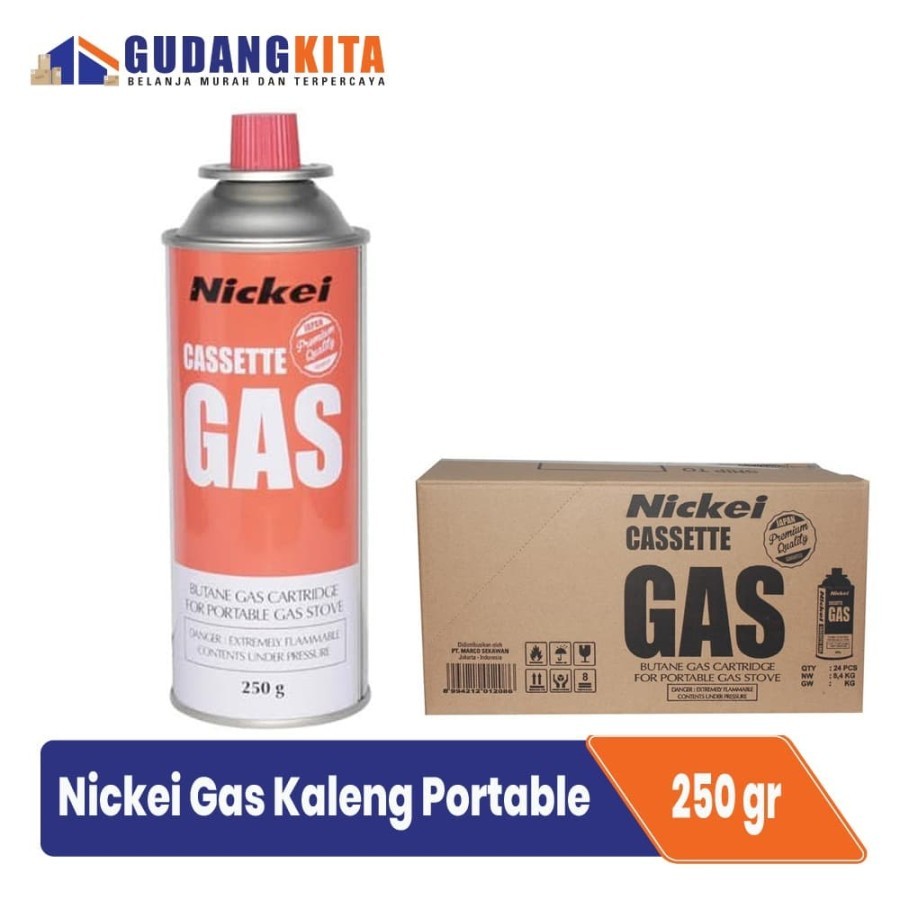 Gas Kaleng Portable Nickei 24 pcs