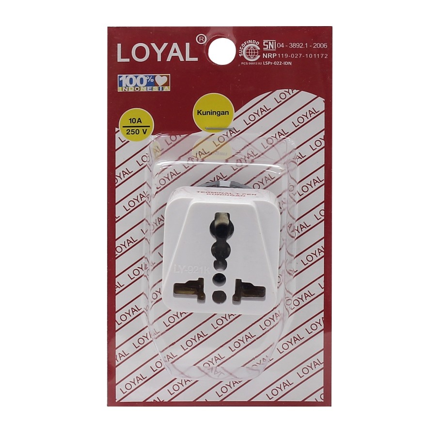 Stop Kontak / Steker Serbaguna Isi 2 Pcs Loyal - LY921KBLISTER