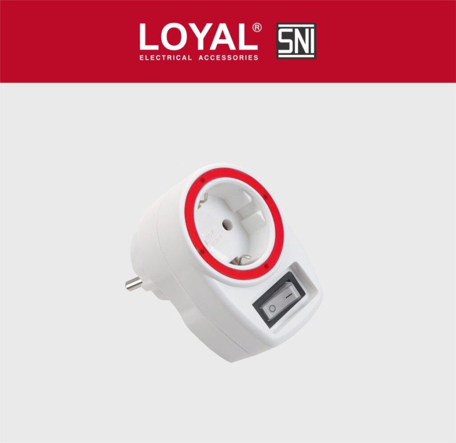 Stop Kontak / Steker Arde + Saklar SNI Loyal - LY932B