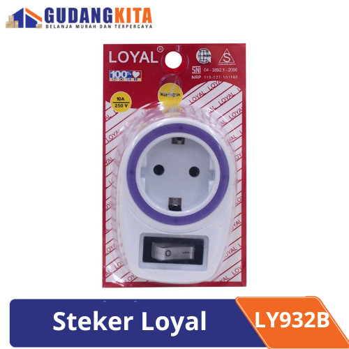 Stop Kontak / Steker Arde + Saklar SNI Loyal - LY932B