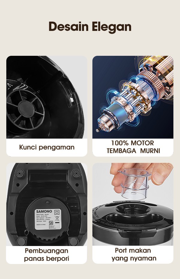 Blender Multifungsi 2 in 1 Samono