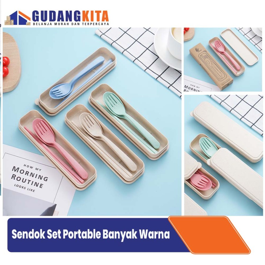 Sendok Set Plaastik Sendok Garpu dan Sumpit