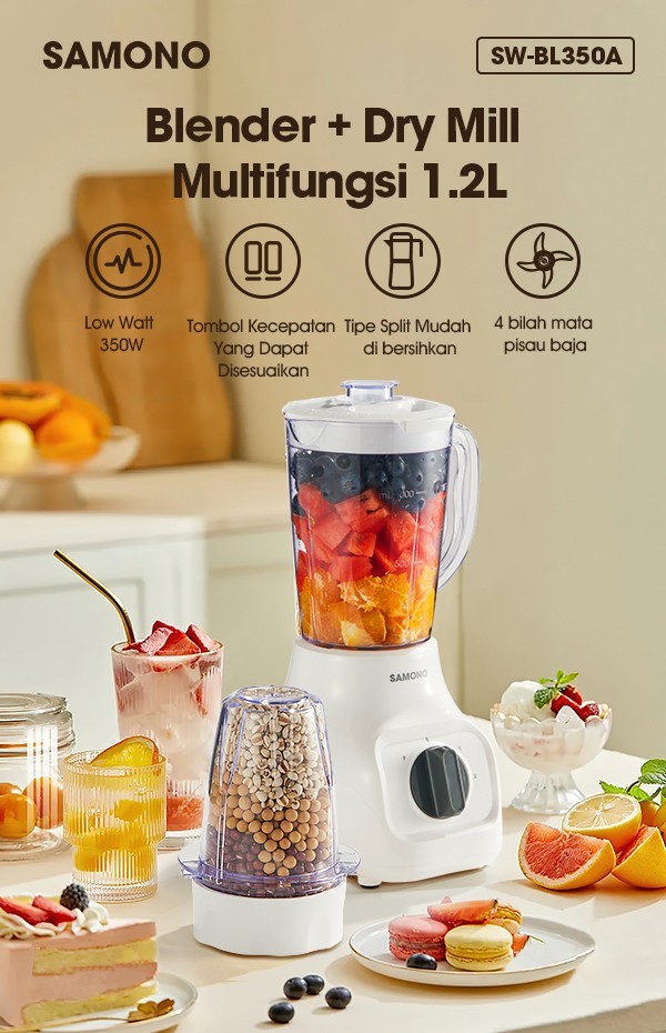 Blender Multifungsi 2 in 1 Samono