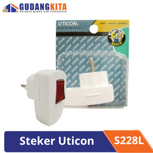 Stop Kontak + Saklar Uticon - S228BL