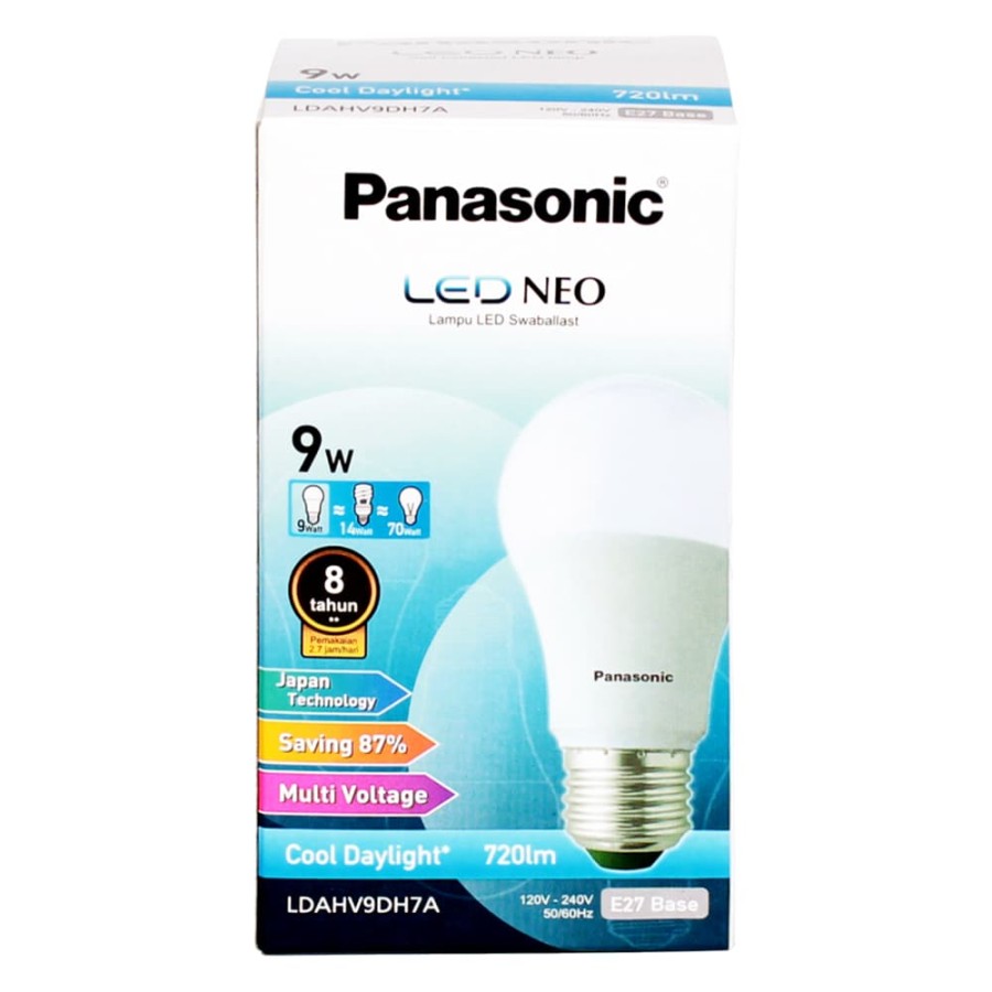 Lampu Led Neo Cool Daylight 9 Watt Panasonic - LDAHV9DH7A