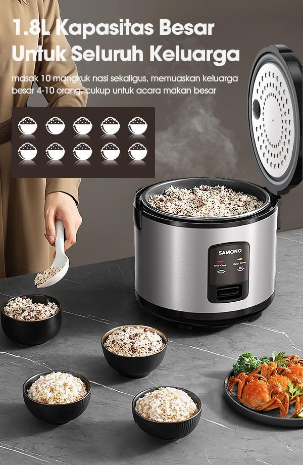 Rice Cooker 1.8 Liter Samono