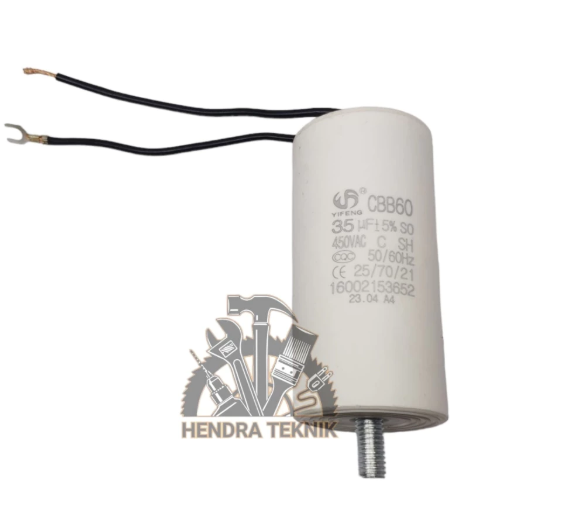 KAPASITOR KOMPRESOR ELEKTRIK 35 uF microfarad SPAREPART CAPACITOR STARTING 35uF SUKU CADANG