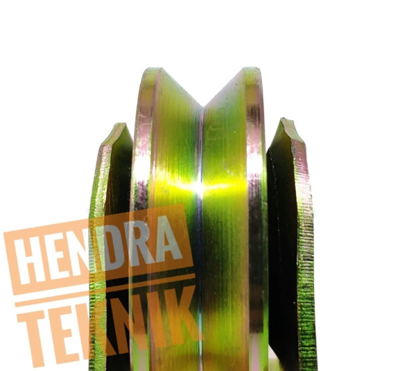RODA PAGAR 80MM RODA BUBUT GALVANIZED SLIDING GATE WHEEL TINGGI 86MM MODEL U & V RODA PINTU GUDANG