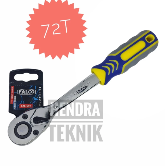 GAGANG RACHET 1/2" CHROME 72T HD PEGANGAN KUNCI SOK KRETEKAN SETENGAH INCI STANG GAGANG KREK IN DIM