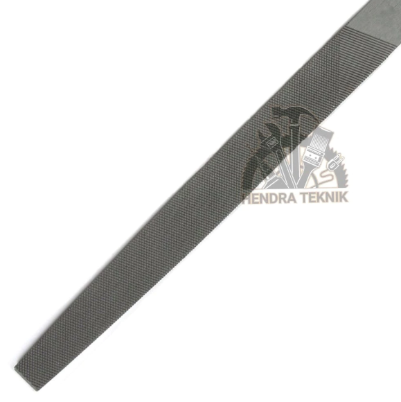 Kikir + gagang karet 6" 8" 10" 12" flat patar gepeng 150mm 200mm 250mm 300mm kikir baja plat pande