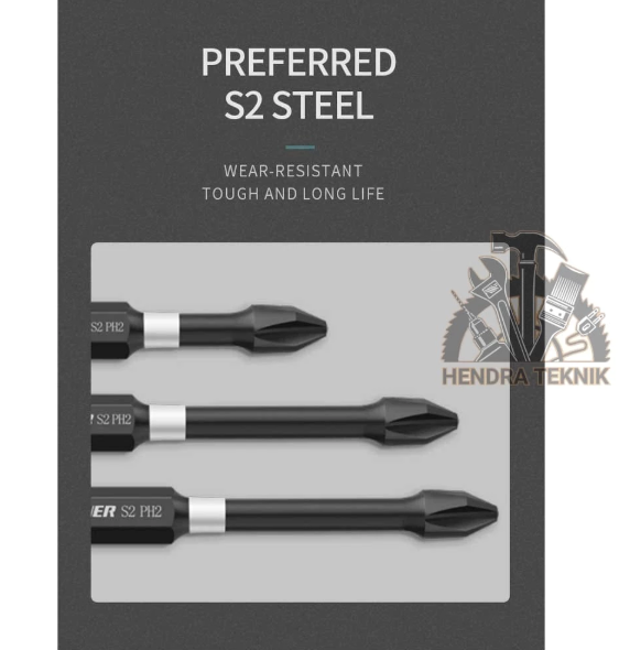4 PCS MATA OBENG SET PH2 SERBAGUNA BAJA S2 MATA OBENG ANGIN ANGIN PLUS