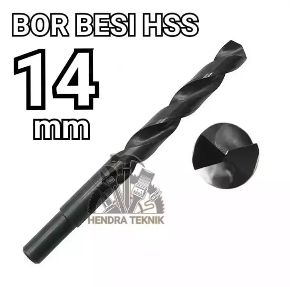 BOR BESI HSS 14MM HITAM HD MATA BOR BAJA 14 MM MATA BOR DRILL ORIGINAL