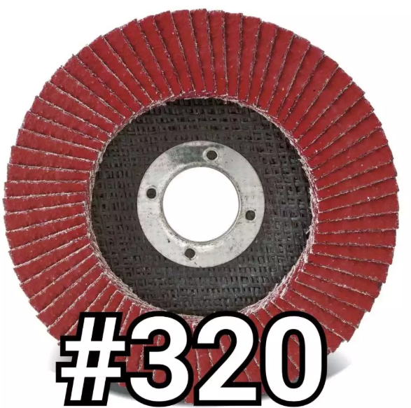 AMPLAS SUSUN 4"  FLAP DISC BESI 100MM REMPELAS TUMPUK FLAPDISC 10CM