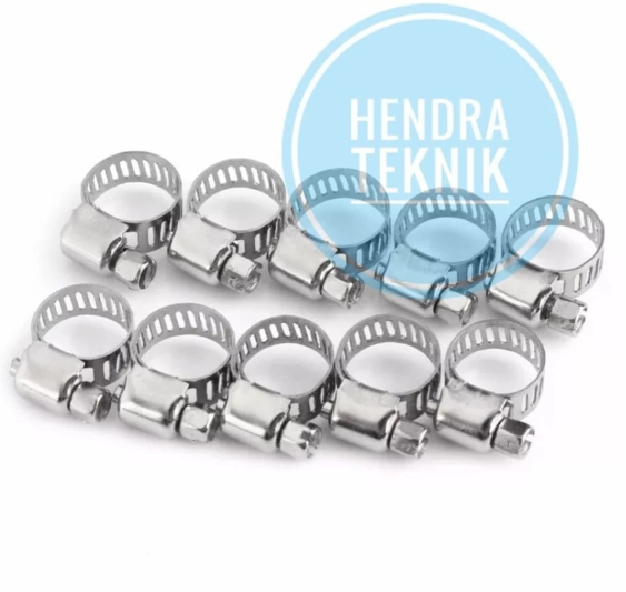 TAIWAN KLEM SELANG STENLIS 2 1/2" HOSE CLAMP STAINLESS 2,5" DIAMETER SELANG 44-64MM