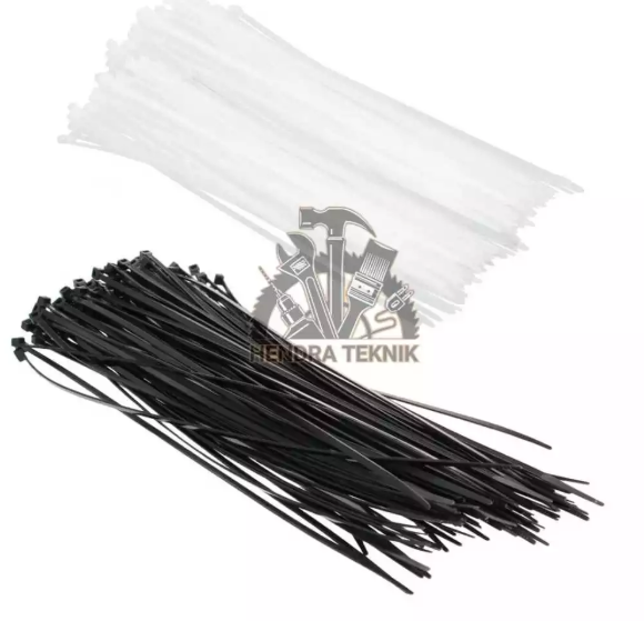 CABLE TIES 300MM NYLON TALI PENGIKAT NILON KABEL TIS 30CM per 100pc HITAM PUTIH