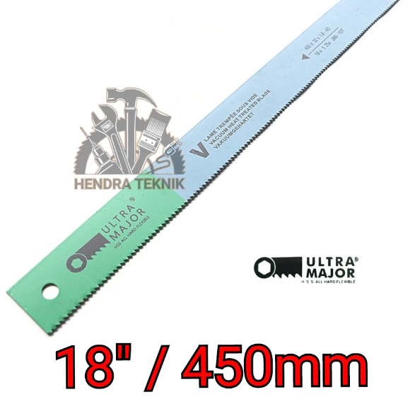 MATA GERGAJI BESI MESIN HSS 14" 16" 18" ULTRA MAJOR 350MM 400MM 450MM MAYOR HACKSAW BLADE 35CM 40CM 45CM