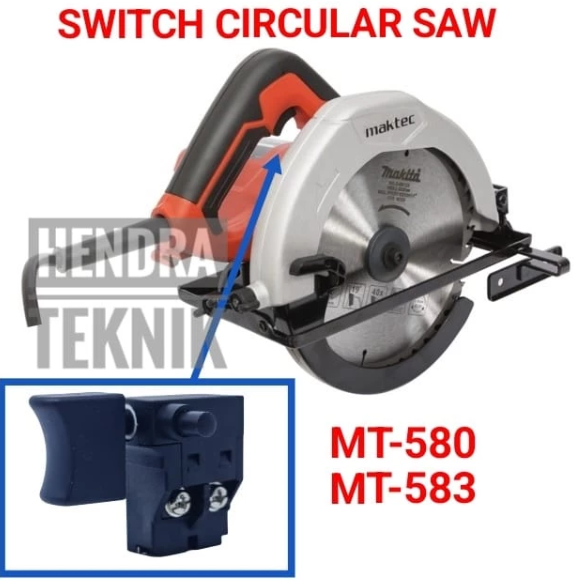 SPAREPART SWITCH CIRCULAR SAW MT-580 SUKU CADANG SAKLAR MESIN SERKEL MT-583 7 DIM SUKUCADANG SKAKEL GERGAJI