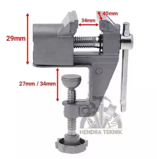 CATOK MEJA MINI TANGGEM MEJA CETOK PARON MEJA 1,5" CLAMP KLEM JEPIT