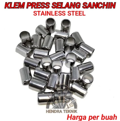 FERRULE KALENG SELANG PRES SELANG KOMPRESOR SELONGSONG KLEM SANCHIN PIPA FERUL STAINLESS