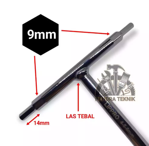 KUNCI L MODEL T KOMBINASI 4-5-6 MM CRV KUNCI HEX 3 ARAH SEGI 6 KUNCI 3 WAY TEE CROM