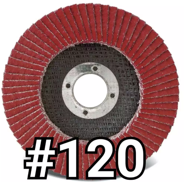 AMPLAS SUSUN 4"  FLAP DISC BESI 100MM REMPELAS TUMPUK FLAPDISC 10CM