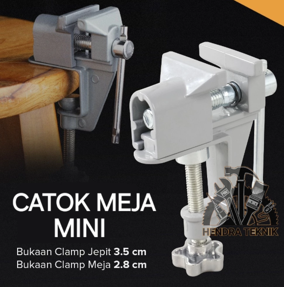CATOK MEJA MINI TANGGEM MEJA CETOK PARON MEJA 1,5" CLAMP KLEM JEPIT