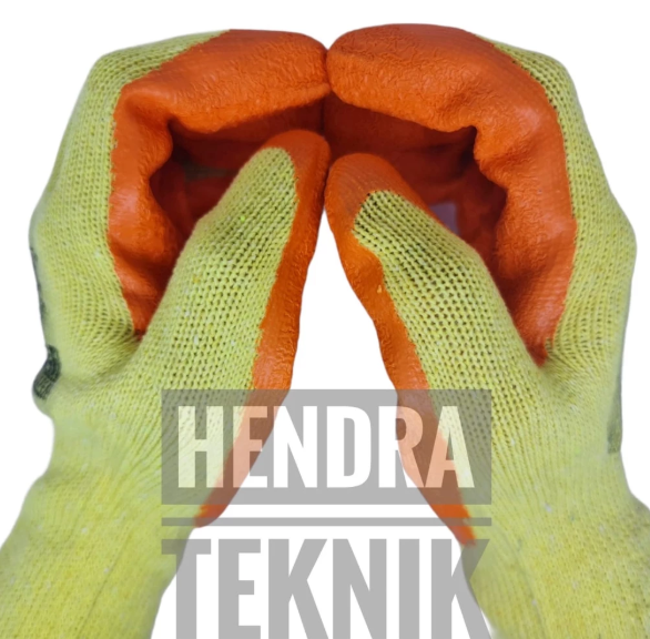 SARUNG TANGAN KARET SILIKON TEBAL KAOS TANGAN KERJA KATUN TEBAL SAVETY GLOVES SILICONE COATING