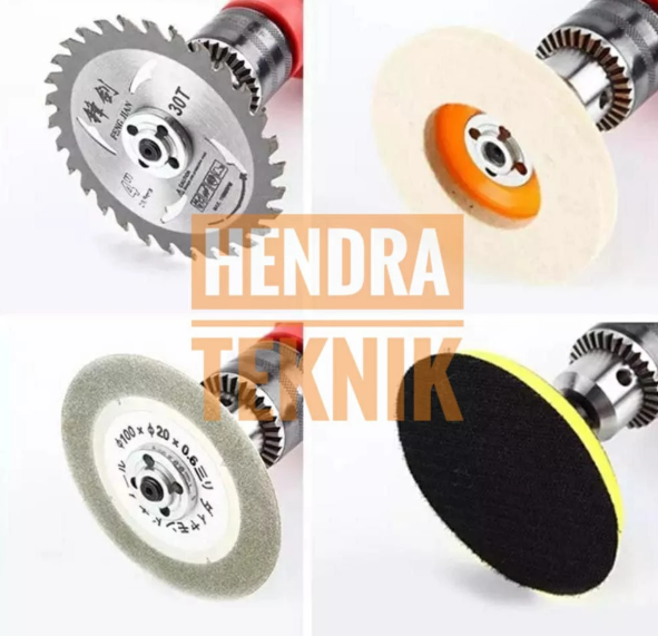 ADAPTOR BOR - GRINDA ADAPTER KONVERTER MESIN BOR JADI GURINDA 4 inci KONEKTOR ARBOR POLES POTONG