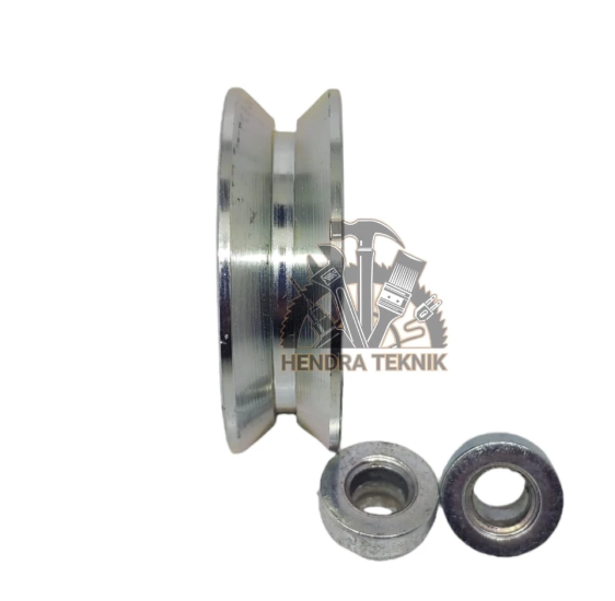 per 2 pcs RODA PAGAR 70MM RODA BUBUT GALVANIZED SLIDING GATE WHEEL MODEL U & V