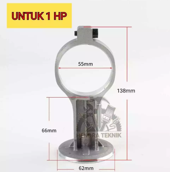 STANG PISTON KOMPRESOR 1HP OILLESS SILENT SPAREPART SETANG SEKER 1 HP SUKU CADANG GAGANG CONROD