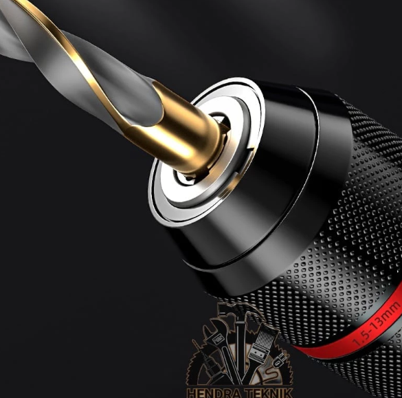 KEPALA BOR 13MM BESI HD DRAT 1/2X20UNF TANPA KUNCI KEYLESS KEPALA BOR KEYLESS 13 MILIMETER