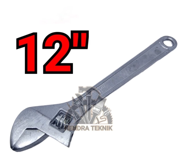 KUNCI INGGRIS 12" KUNCI BAGO 12 DIM ADJUSTABLE WRENCH 300MM KUNCI KOMBINASI 30CM