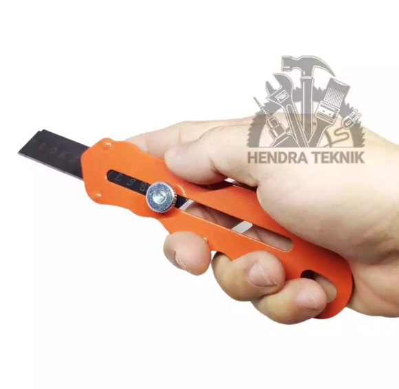 PISAU SILET CUTTER MURAH KATER 18mm BODY BESI SILET CUTTER BESAR ALAT POTONG DUS