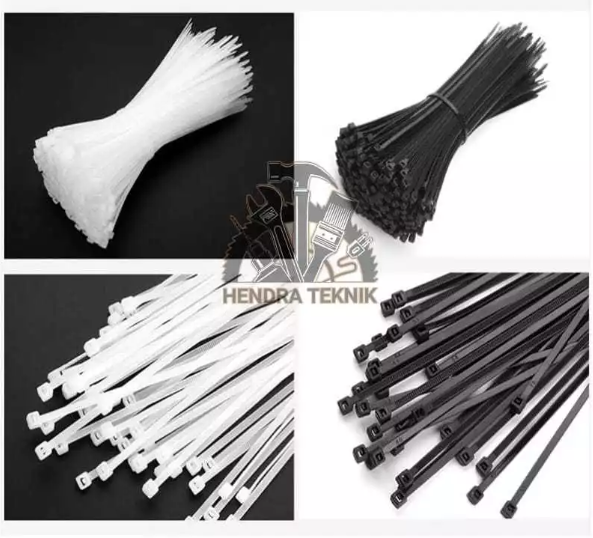 CABLE TIES 300MM NYLON TALI PENGIKAT NILON KABEL TIS 30CM per 100pc HITAM PUTIH
