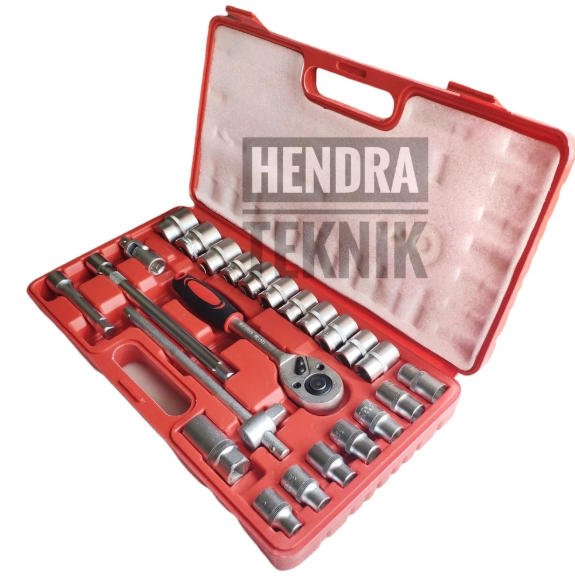 KUNCI SOK 24PCS DR 1per2 inci KUNCI SOCK SET RATCHET SOCKET SET 0.5 in SHOCK MURAH KUNCI SOKET HOBI