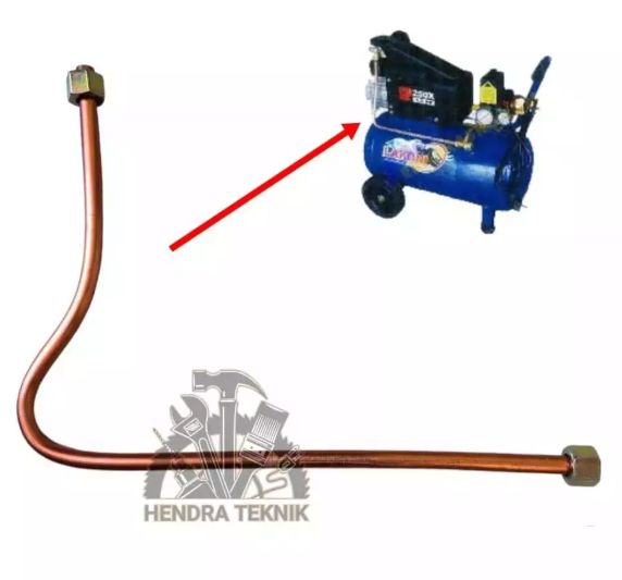 spare part PIPA COMPRESSOR 23X32 3per8 inci 1HP POLOS suku cadang SELANG KOMPRESOR 1 HP 16MM PIPA DISCHARGE