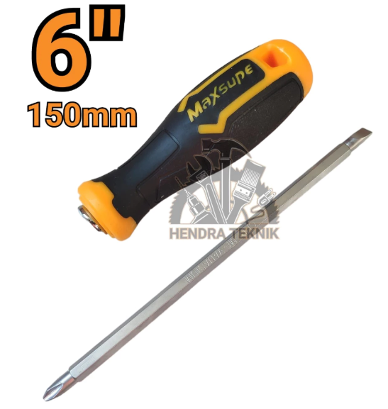 OBENG BB 4" 6" 8" OBENG 2WAY GAGANG KARET 10CM 15CM 20CM OBENG BOLAK BALIK PANJANG 100MM 150MM 200MM CRV